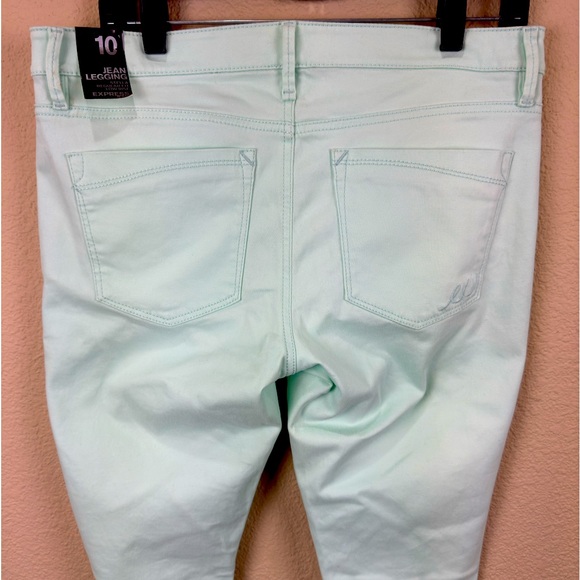 NWT Express Mint Green Stella Low Rise Skinny Jeans - Picture 7 of 16